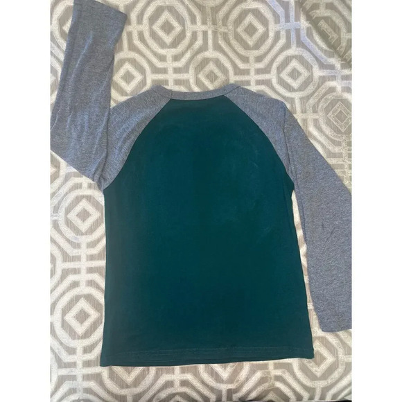 Children's Place Boys‎ Long Sleeve Shirt Gray/green  Graphic size s 5/6 set of 2 - Picture 5 of 12